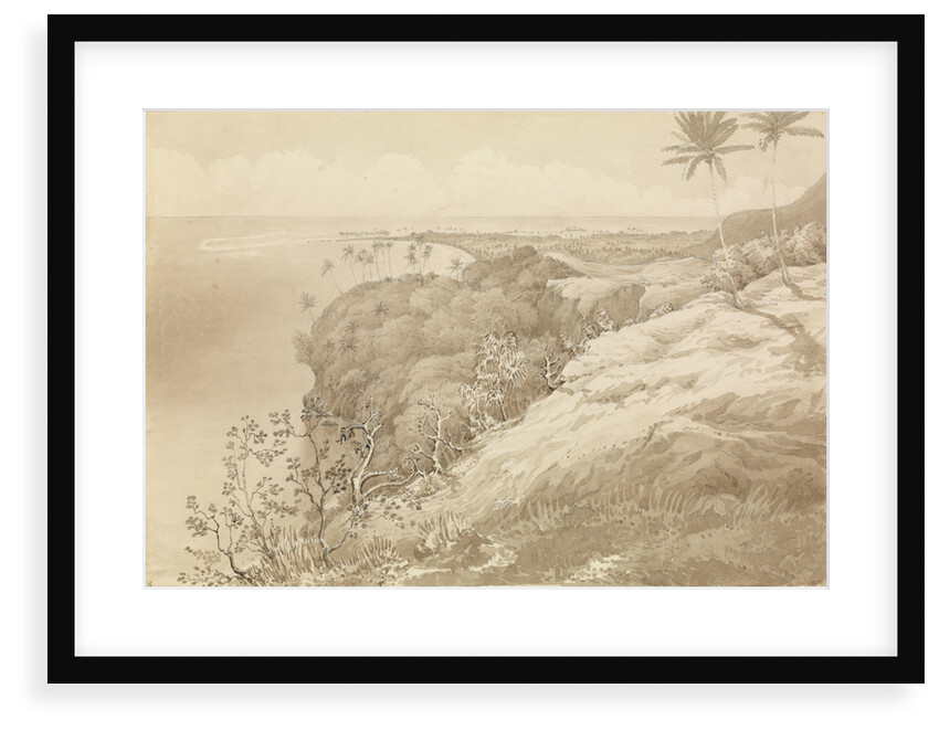 Matavai Bay and Point Venus, Tahiti, Augt 24th 1849 [Society Islands] by Edward Gennys Fanshawe