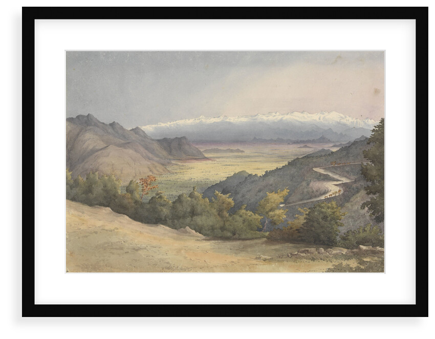 Plain of Santiago, Chile, from the Cuesta del Prado, Jany 7th 1851 by Edward Gennys Fanshawe