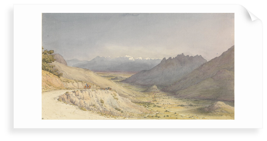 The Cuesta de Chacabuco, looking towards San Felipe de Aconcagua [Chile], Jany 14th 1851 by Edward Gennys Fanshawe