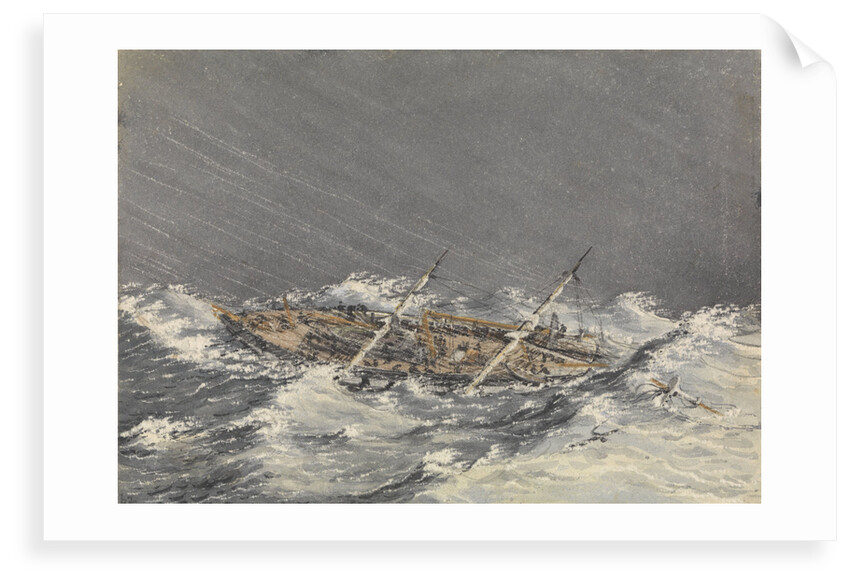 Storm at Mazatlan [Mexico], Octr 28th 1851 by Edward Gennys Fanshawe