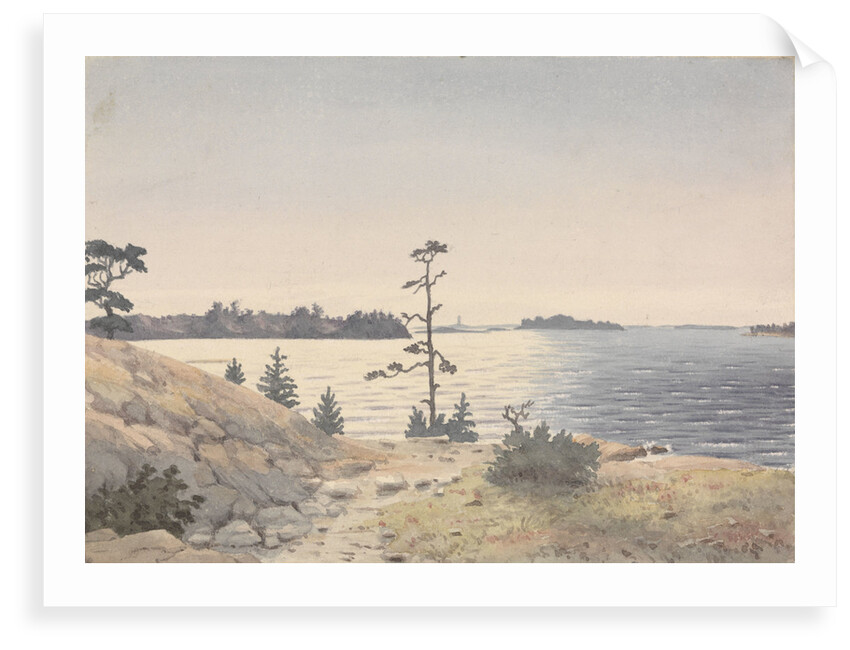 Coastal view four miles north-eastward of Reskar Lighthouse, Baro Sound, Finland by Edward Gennys Fanshawe