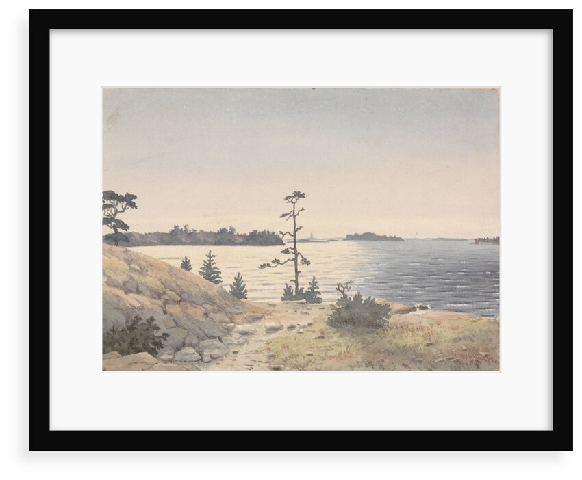 Coastal view four miles north-eastward of Reskar Lighthouse, Baro Sound, Finland by Edward Gennys Fanshawe