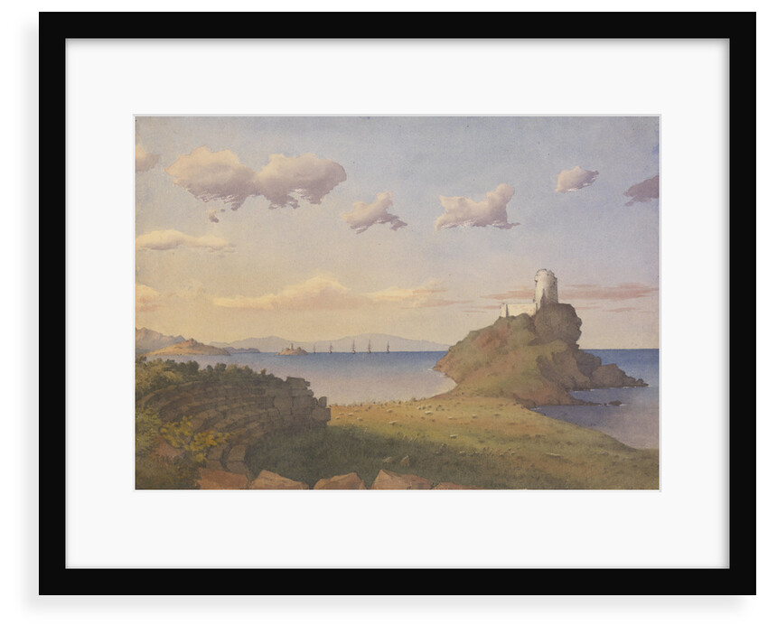 Ruins of Theatre at Nora. Coast at Pula, Bay of Cagliari, Sardinia, June 1857 by Edward Gennys Fanshawe