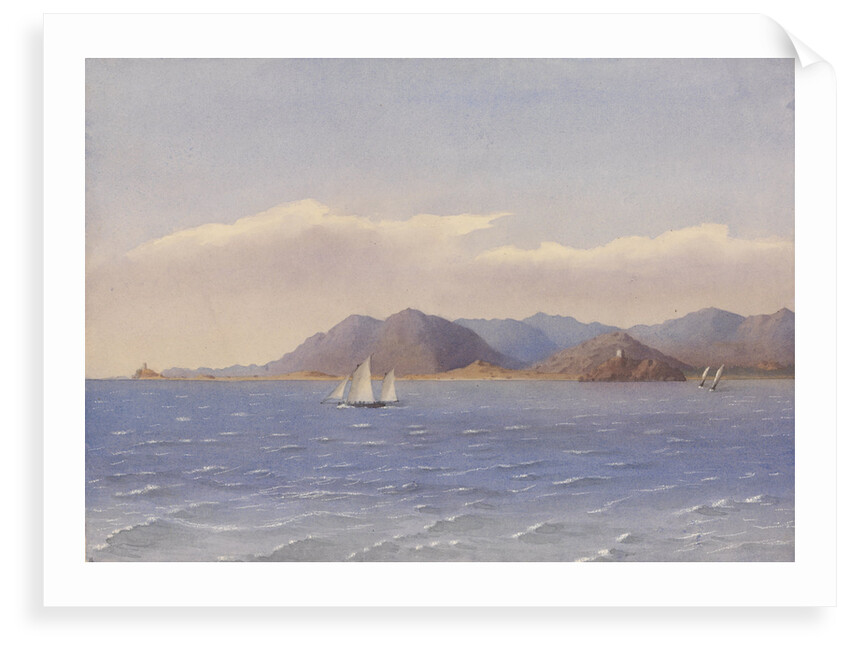 Pula, Bay of Cagliari, June 1857 [Sardinia] by Edward Gennys Fanshawe