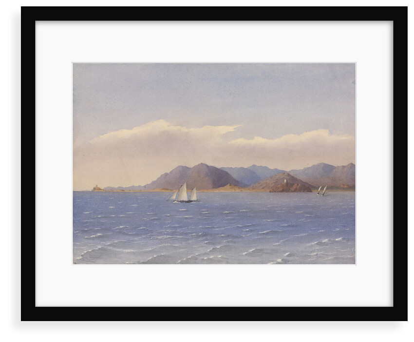 Pula, Bay of Cagliari, June 1857 [Sardinia] by Edward Gennys Fanshawe
