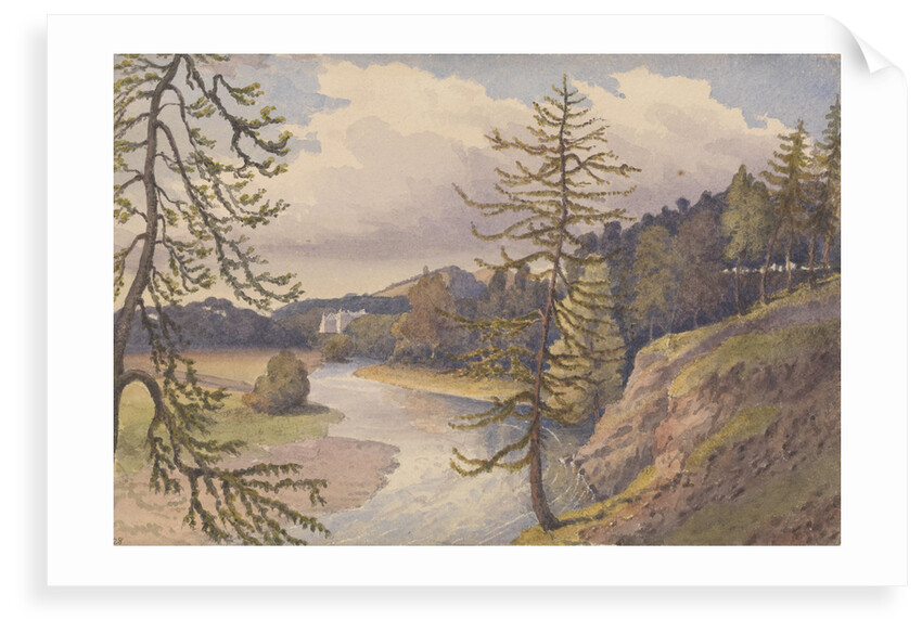 The Leader valley at Cowdenknowes House, Berwickshire, 1843 [Scotland] by Edward Gennys Fanshawe