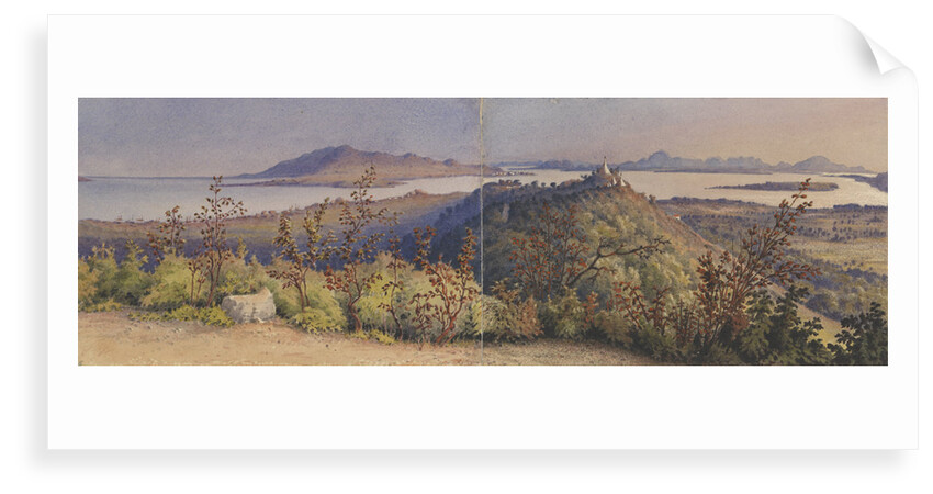 Moulmein [Burma] from one of the Pagodas on the hill behind the town, early morning, Feby 1846 by Edward Gennys Fanshawe