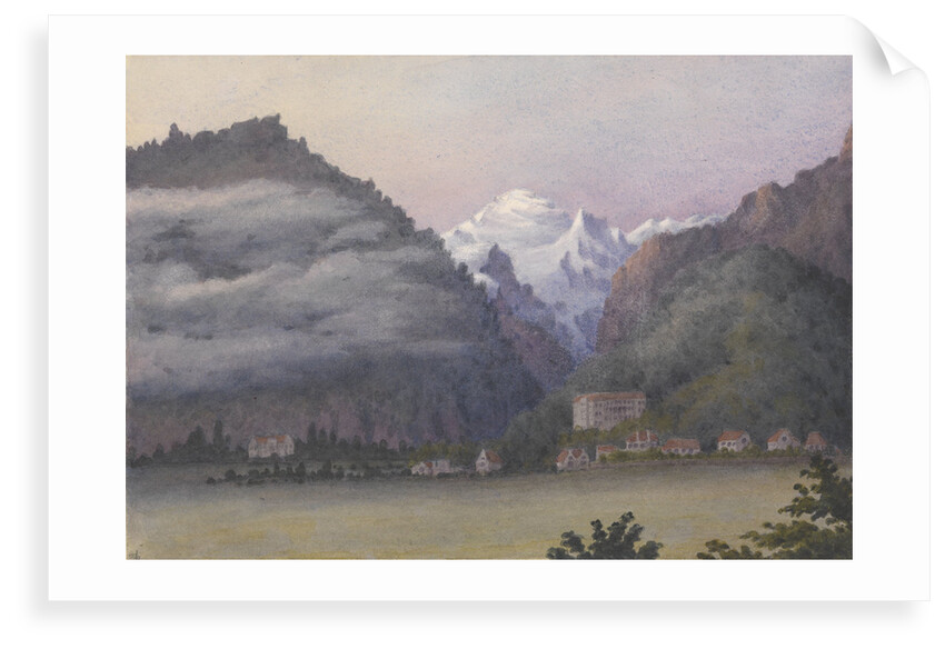 Jungfrau from Interlaken, 1877 [Switzerland] by Edward Gennys Fanshawe