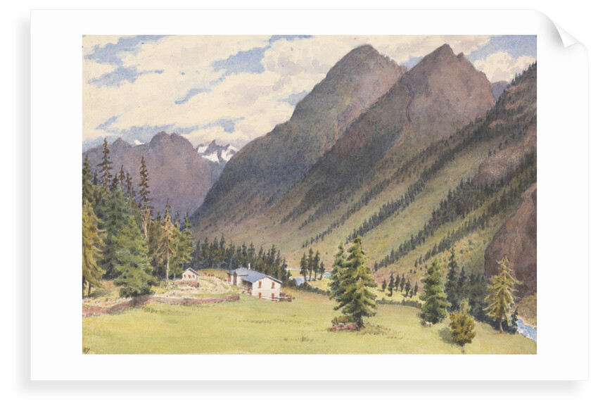 In the Val Bevers, Engadine, 1880 [Switzerland] by Edward Gennys Fanshawe