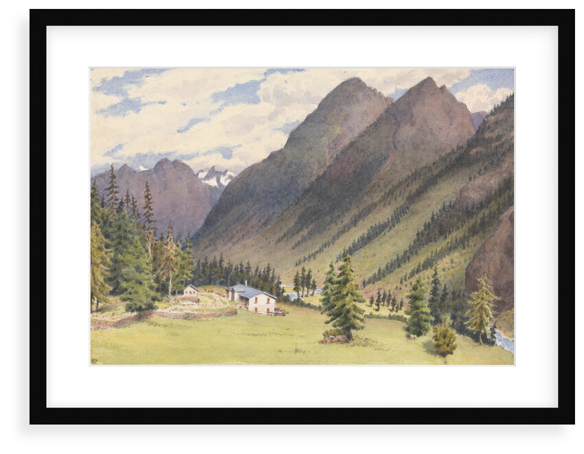 In the Val Bevers, Engadine, 1880 [Switzerland] by Edward Gennys Fanshawe