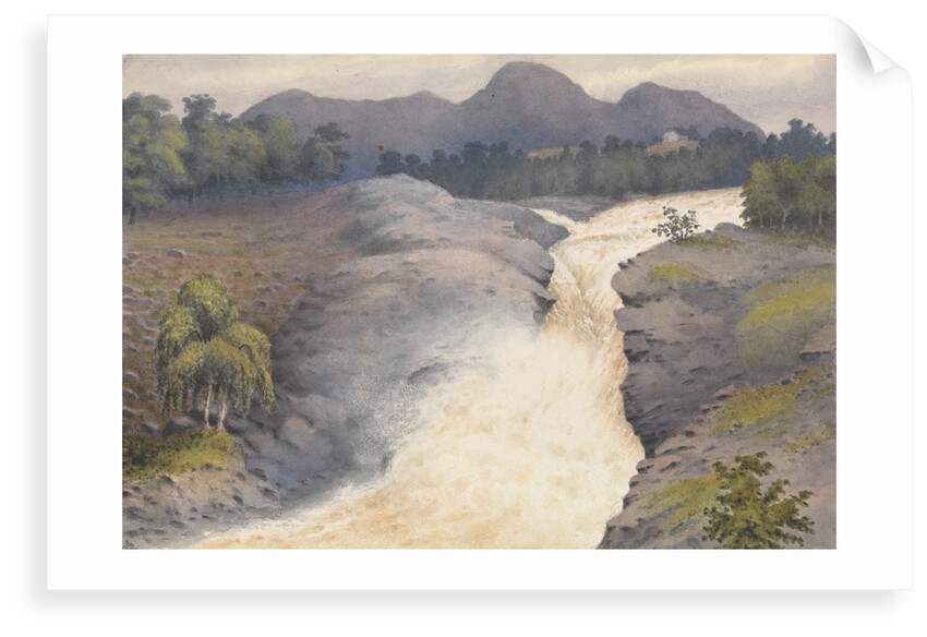 Falls of Orrin in a spate, September 3rd 1883 [Scotland] by Edward Gennys Fanshawe