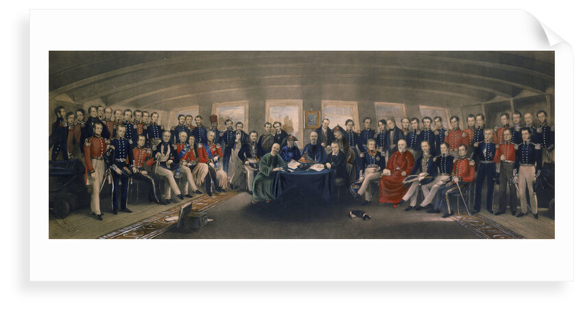 To Her Most Gracious Majesty Queen Victoria this Print The Signing and Sealing of the Treaty of Nanking... by John Platt