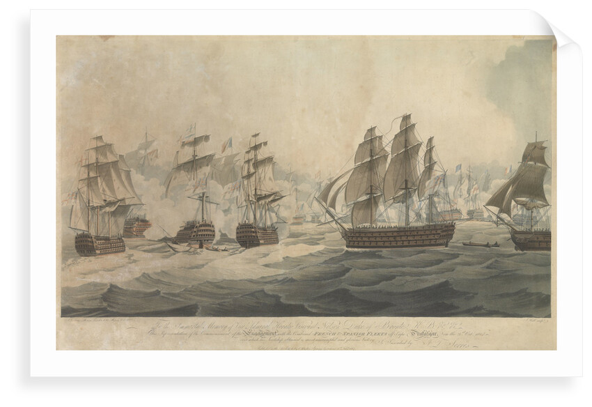 The Battle of Trafalgar, 21 October 1805 by John Thomas Serres