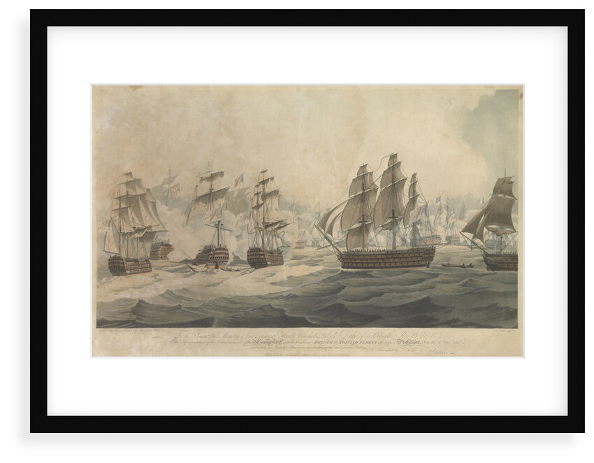 The Battle of Trafalgar, 21 October 1805 by John Thomas Serres
