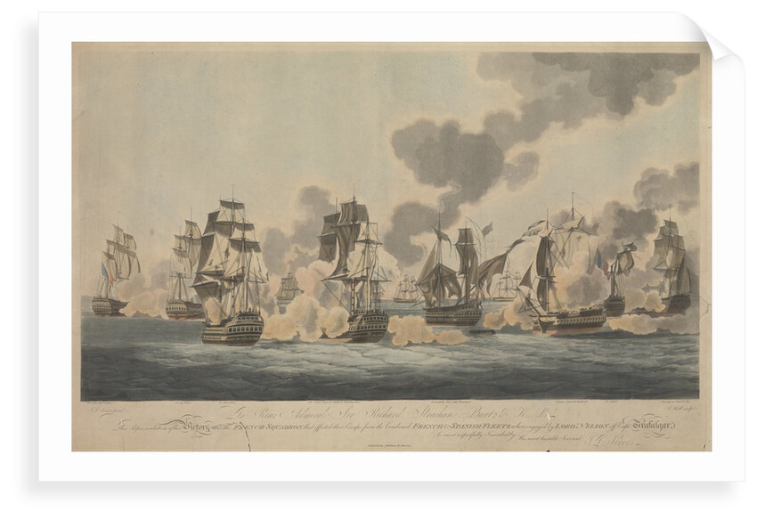 The Battle of Trafalgar, 21 October 1805 by John Thomas Serres