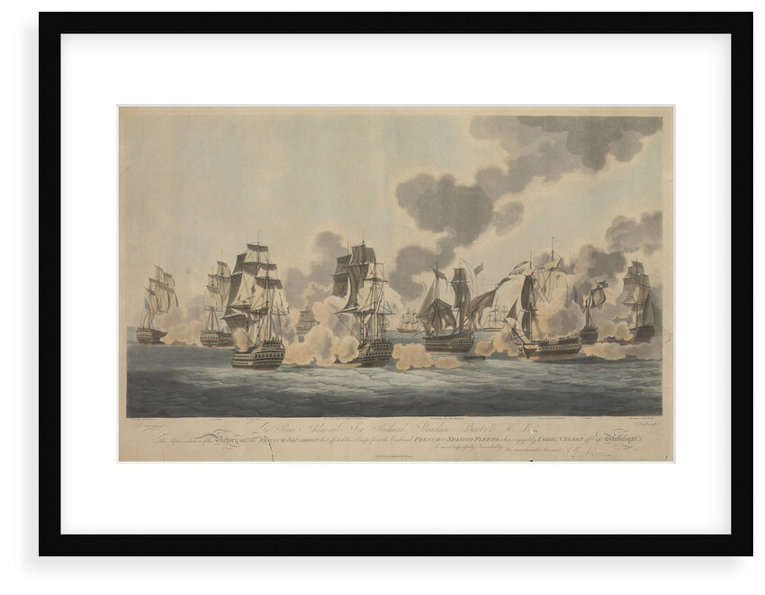 The Battle of Trafalgar, 21 October 1805 by John Thomas Serres