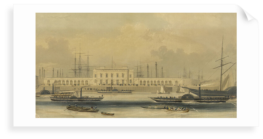 Off Blackwall Docks. Showing the 'Brunswick' 'Propellor' and 'Waterman' by unknown