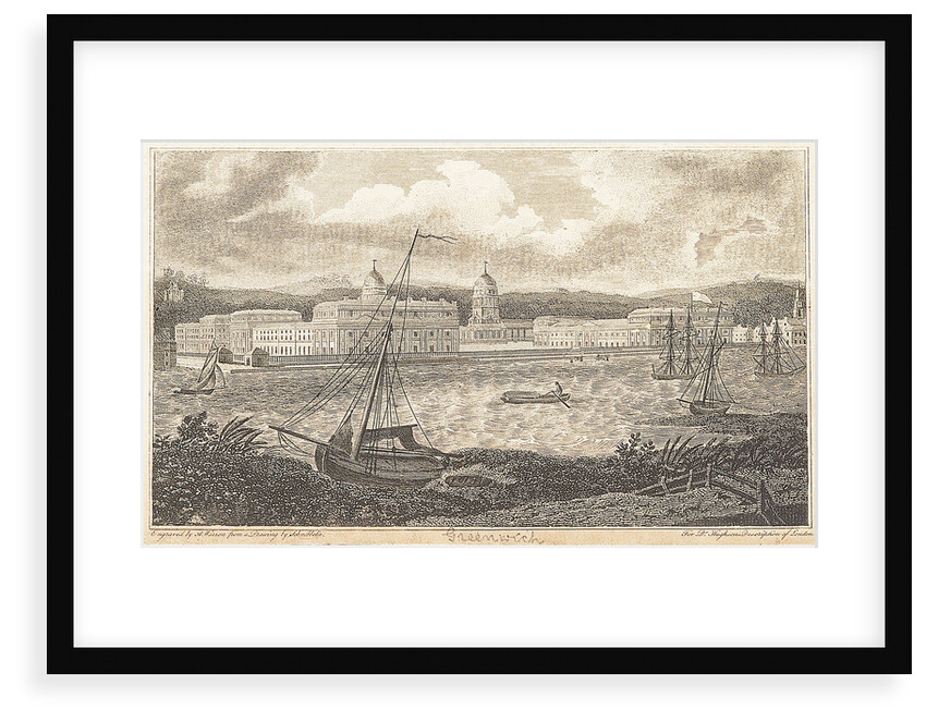 Greenwich (from Hughson's 'London') by Robert Bremmel Schnebbelie