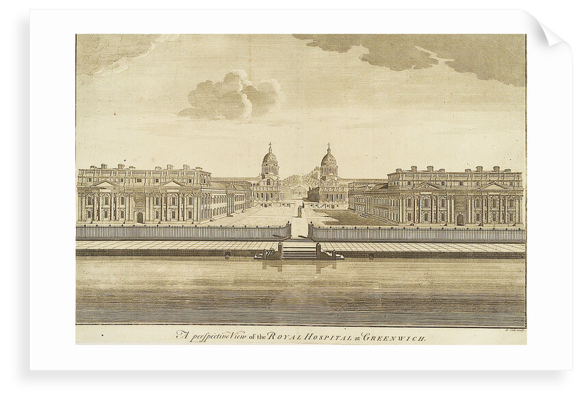 A Perspective View of the Royal Hospital at Greenwich by Benjamin Cole