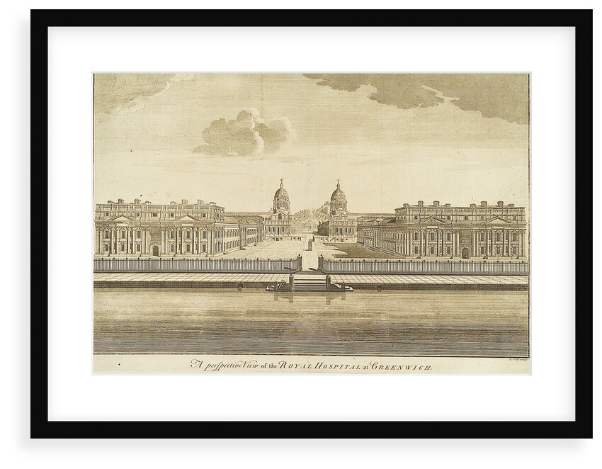 A Perspective View of the Royal Hospital at Greenwich by Benjamin Cole