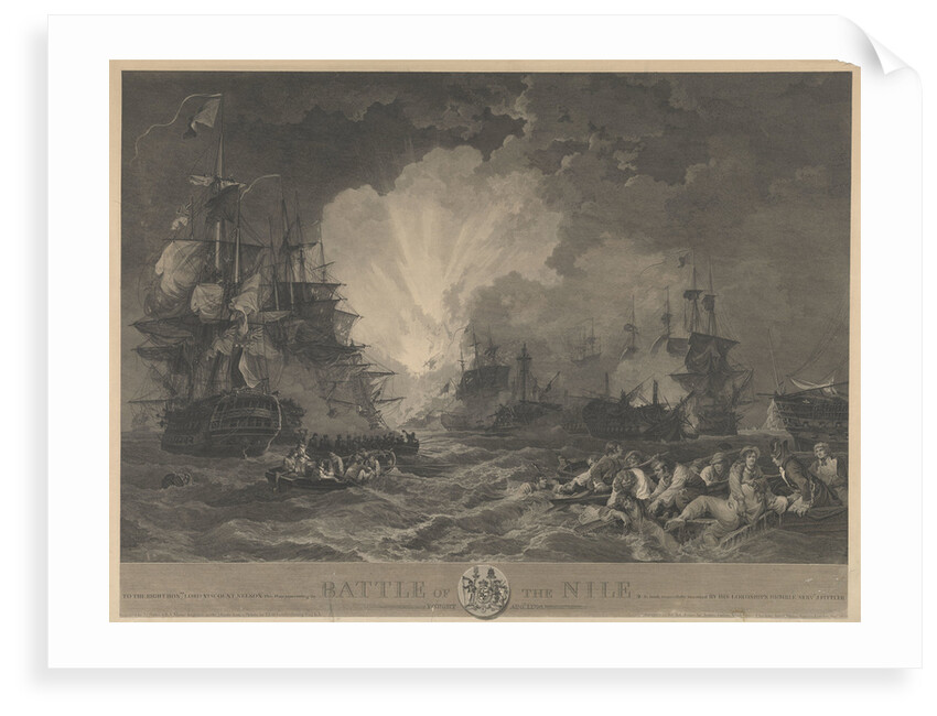 The Battle of the Nile, 1 August 1798 by de Loutherbourg