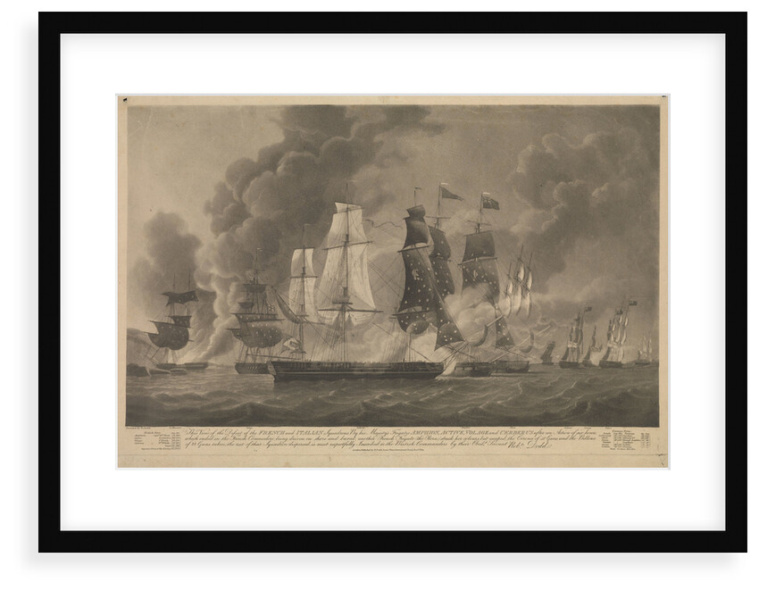 Defeat of the French and Italian squadron, March 1811 by Robert Dodd
