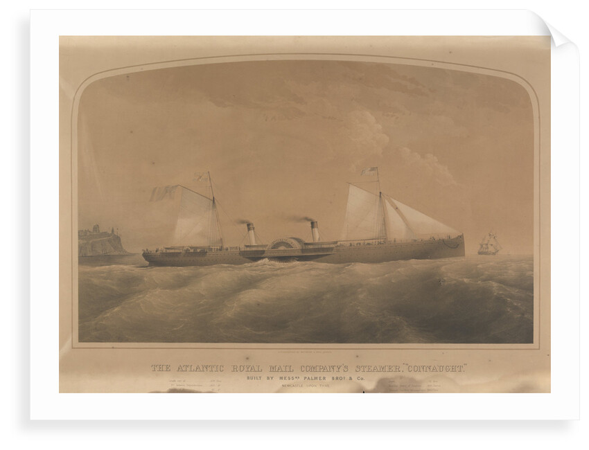 The Atlantic Royal Mail Company's steamer 'Connaught' by J. Jury