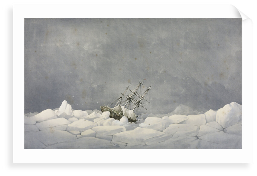 The Perilous situation of HMS 'Investigator', while wintering in the pack in 1850-1851 by S. Gurney Cresswell