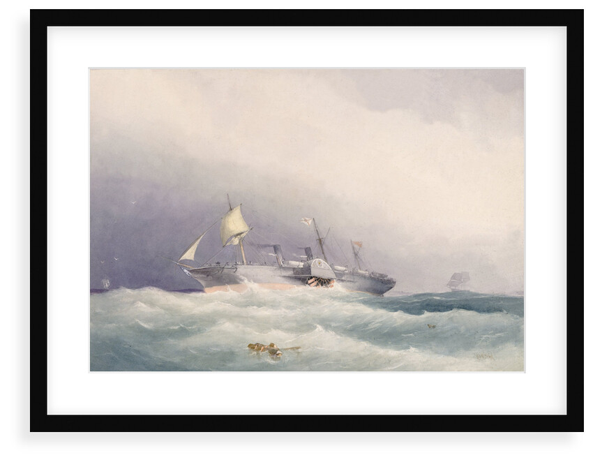 The Royal Mail Steam Packet Co's S.S. 'Atrato', built of iron by Messrs Caird & Co of Greenock, 1853 by William Frederick Mitchell