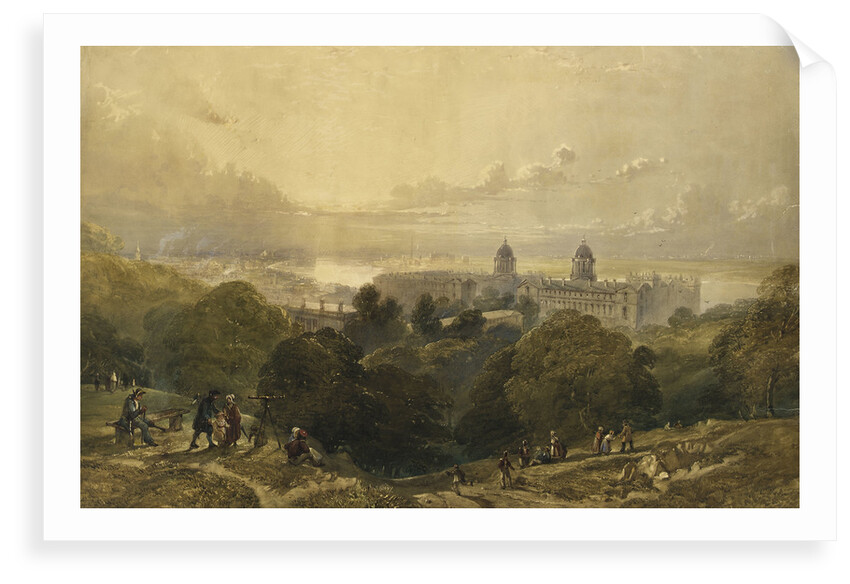 View of Greenwich from the top of Greenwich Park by David Cox Jr