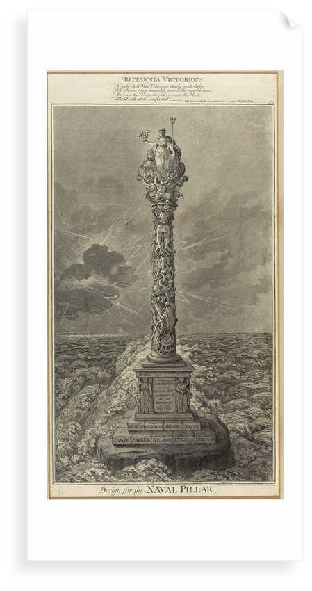 Design for the naval pillar - Britannia Victorious by James Gillray