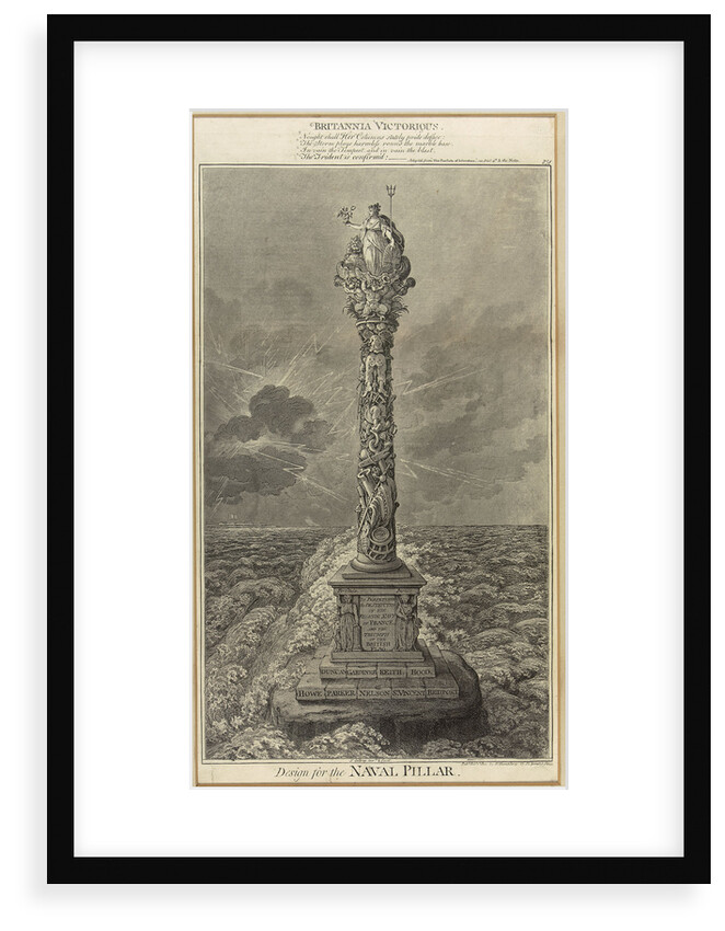 Design for the naval pillar - Britannia Victorious by James Gillray