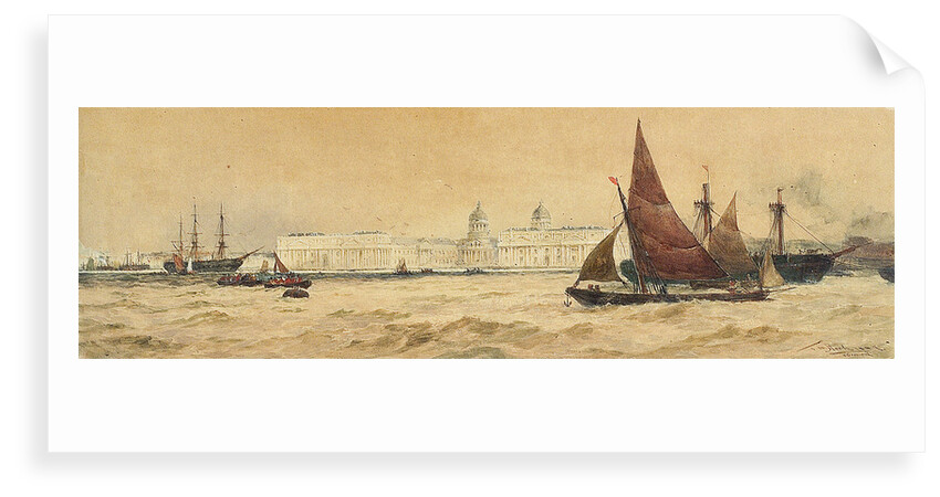 Greenwich from the north-west by Thomas Bush Hardy