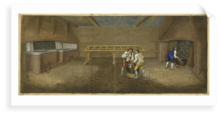 Woolwich Arsenal about 1750. Interior of Furnance Room by unknown