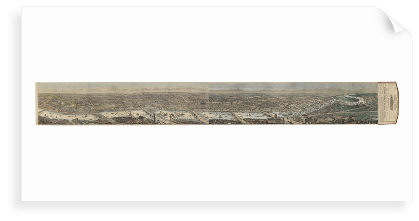 The Illustrated London News Panorama of London and the River Thames by S. C. Smyth [engraver]