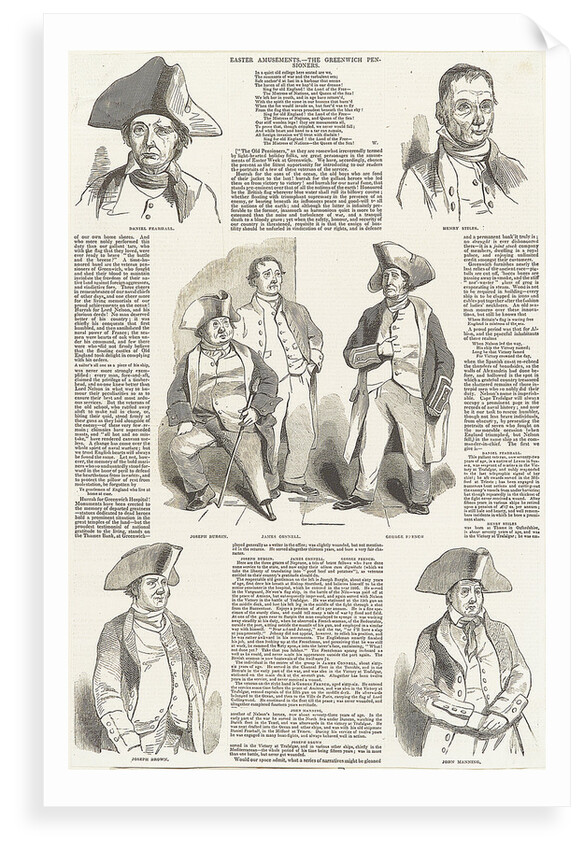 Easter amusements - The Greenwich Pensioners by Unknown