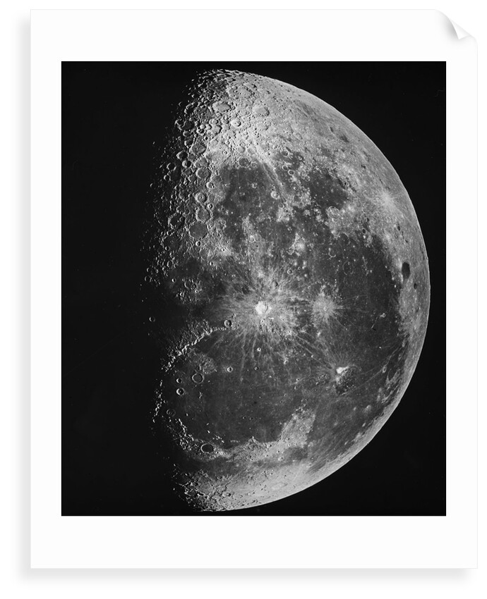 Astronomical glass plate slide of the Moon (1903) by Unknown