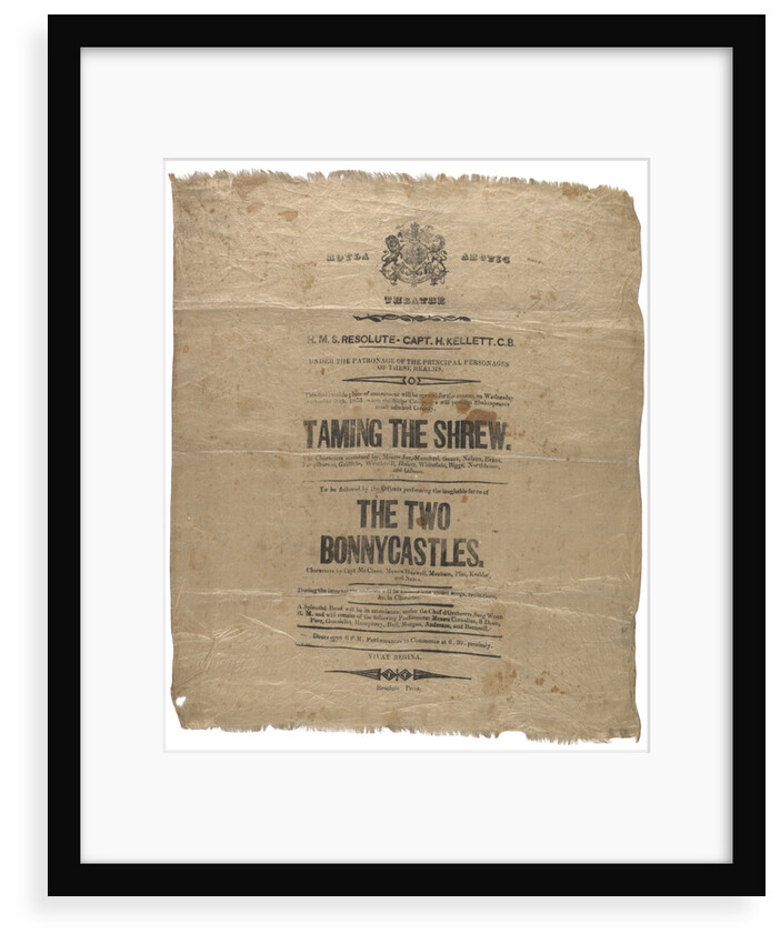Playbill for Taming of the Shrew by unknown