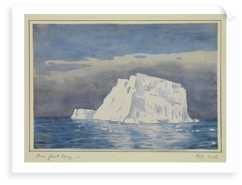 Our first berg - Feb 1926 by Sir Alister Hardy