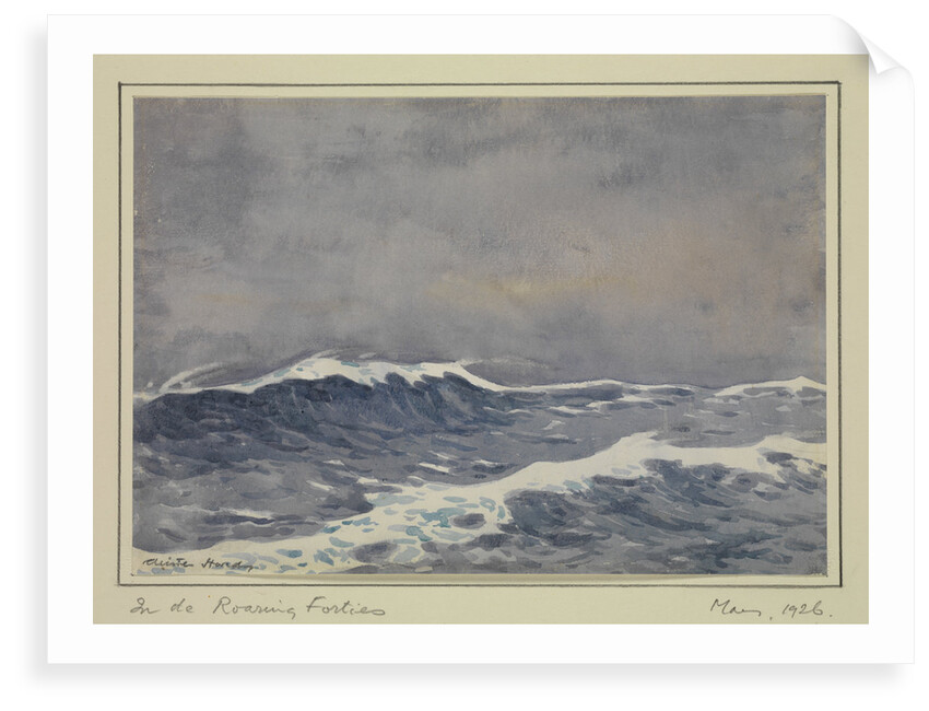 In the Roaring Forties, May 1926 by Sir Alister Hardy