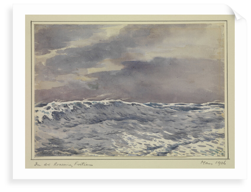 In the Roaring Forties, May 1926 by Sir Alister Hardy