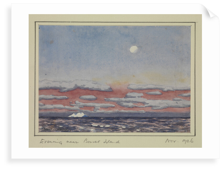 Evening near Bouvet Island, Nov 1926 by Sir Alister Hardy