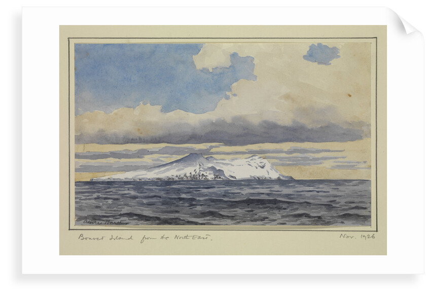 Bouvet Island from the North East, Nov 1926 by Sir Alister Hardy