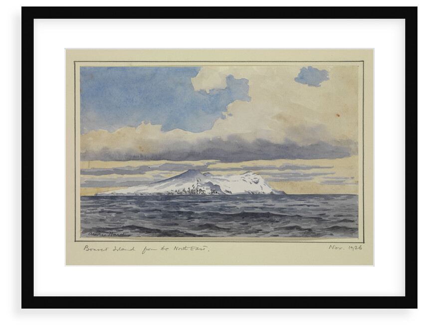 Bouvet Island from the North East, Nov 1926 by Sir Alister Hardy