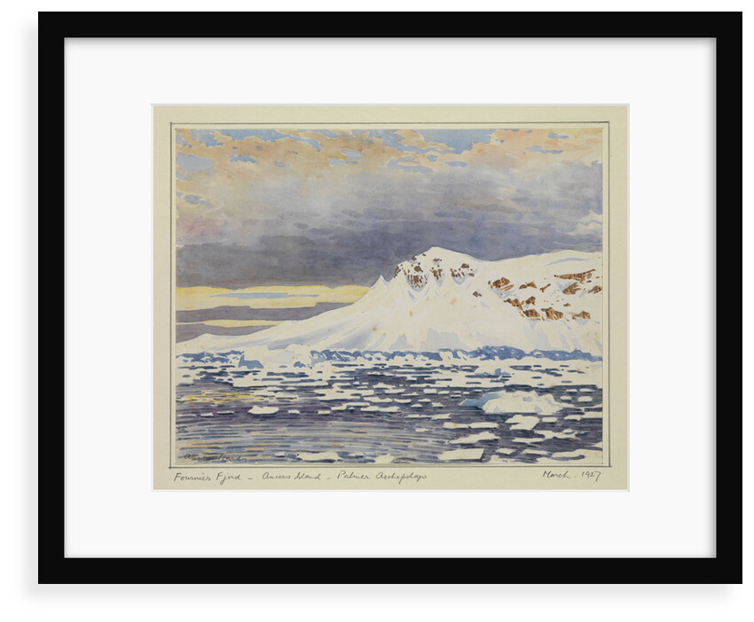 Fournier Fjord - Anvers Island - Palmer Archipelago, March 1927 by Sir Alister Hardy