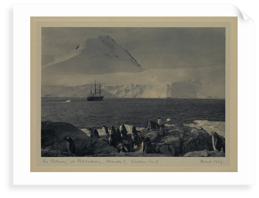 The Discovery at Port Lockroy, Wiencke I, Graham Land, March 1927 by Sir Alister Hardy (photographer)