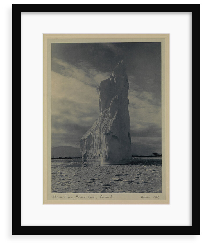 Stranded berg, Fournier Fjord, Anvers I, March 1927 by Sir Alister Hardy (photographer)