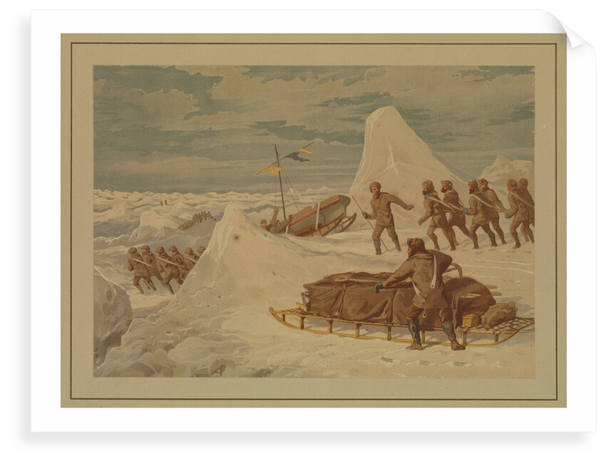 Polar Sketches. On the Northern March, April 8, 1876 by Dr Edward Lawton Moss (artist); Ward