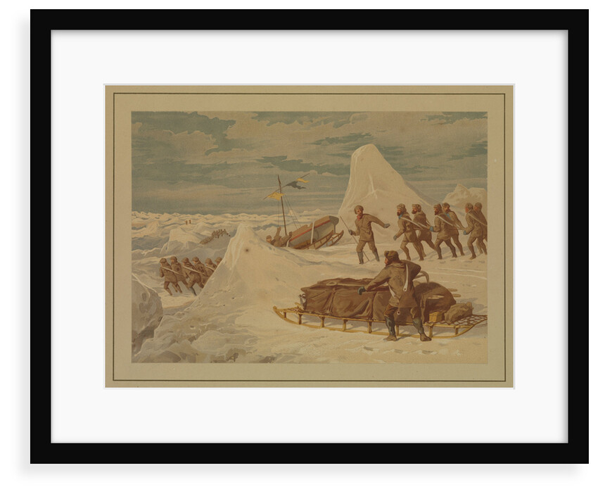 Polar Sketches. On the Northern March, April 8, 1876 by Dr Edward Lawton Moss (artist); Ward