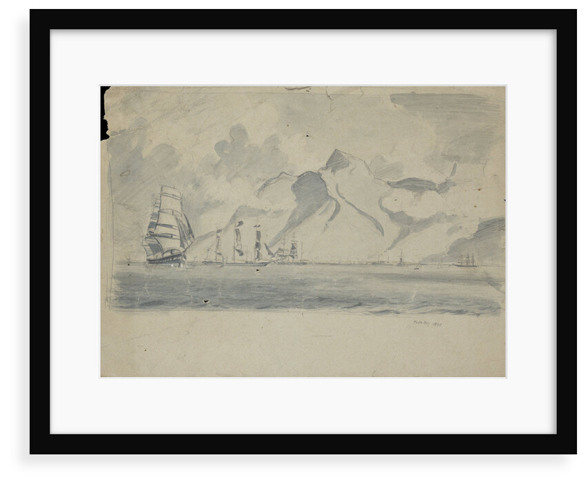 View of Table Bay with ships by John Everett